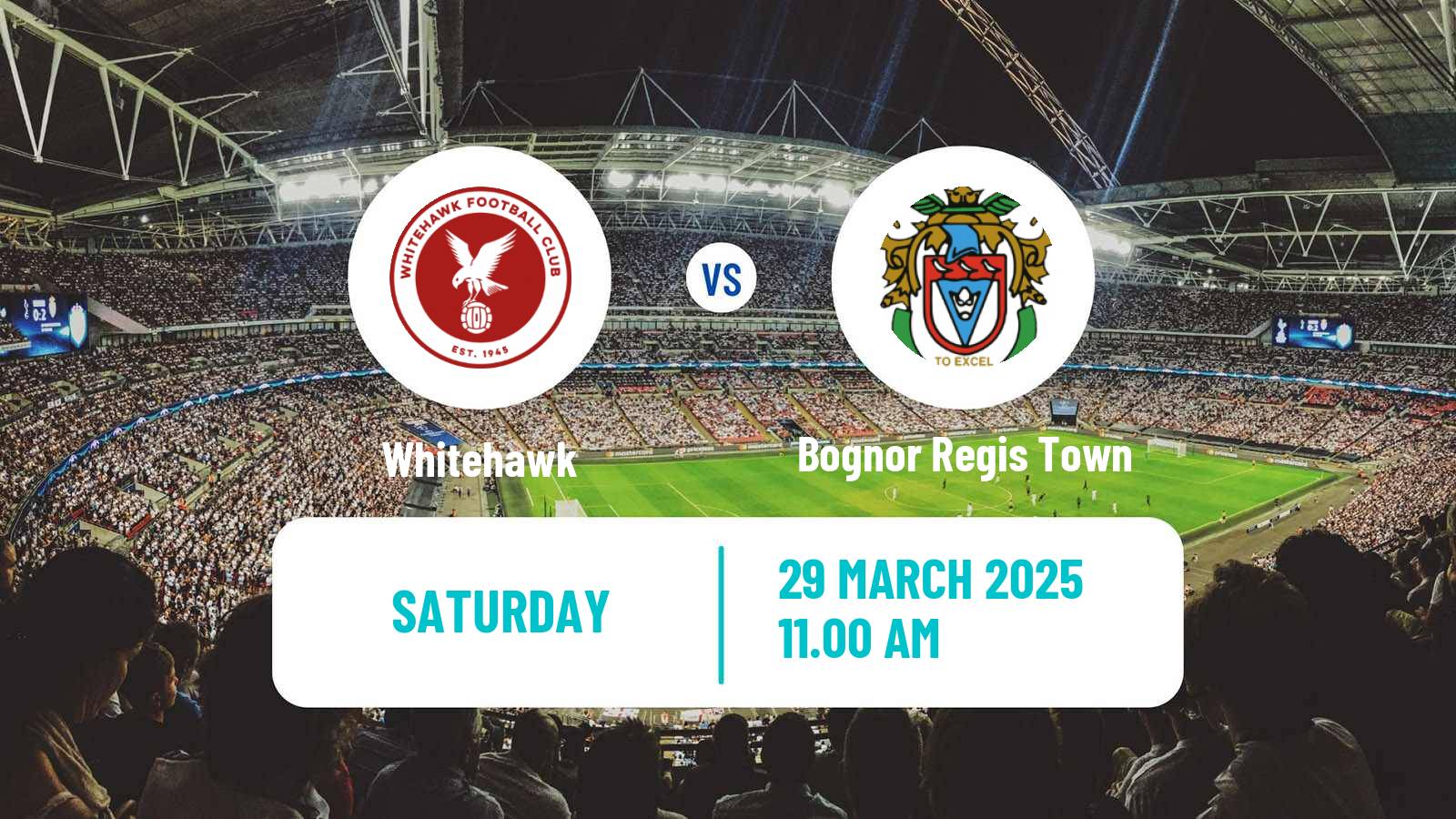 Soccer English Isthmian League Premier Division Whitehawk - Bognor Regis Town