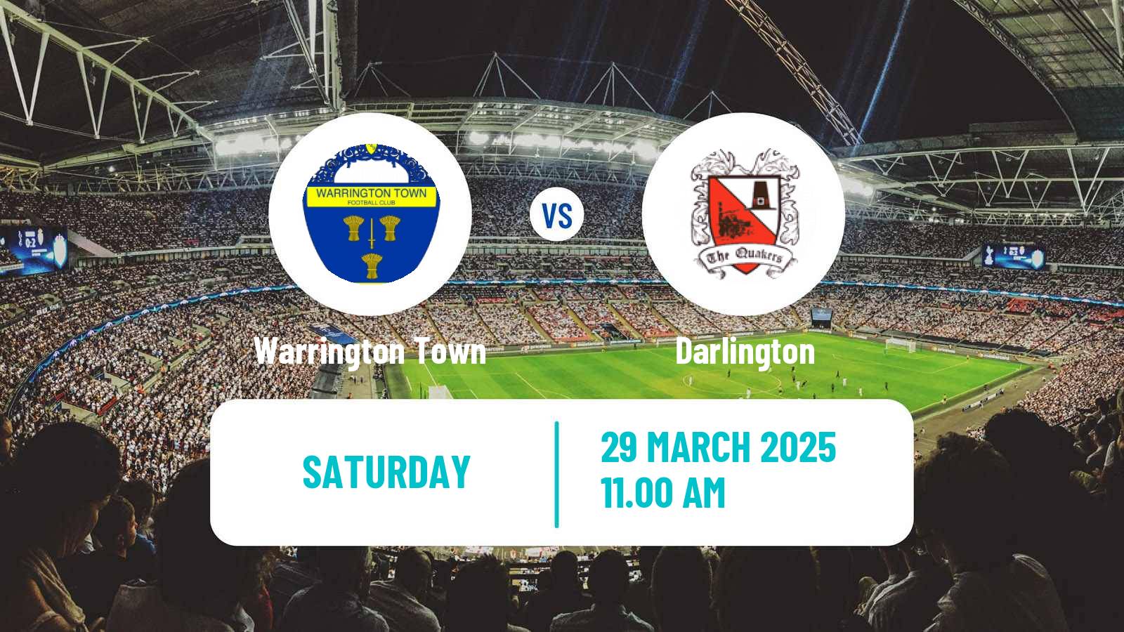 Soccer English National League North Warrington Town - Darlington