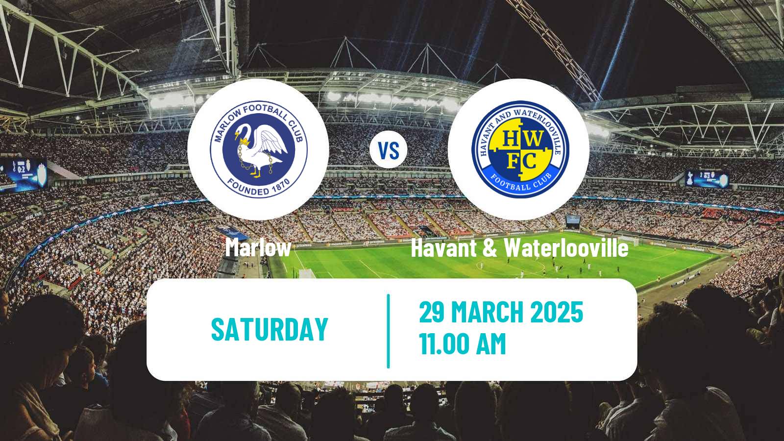 Soccer English Southern League South Division Marlow - Havant & Waterlooville