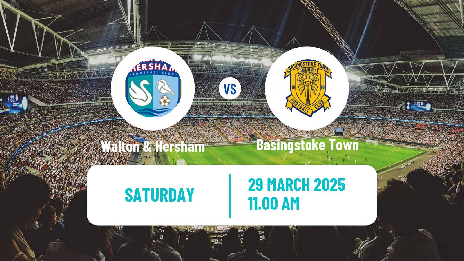 Soccer English Southern League South Division Walton & Hersham - Basingstoke Town
