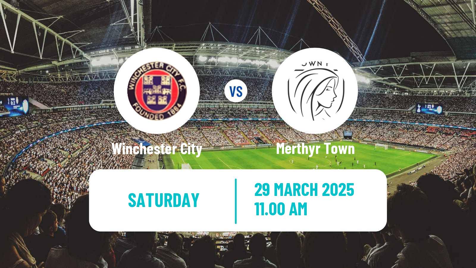 Soccer English Southern League South Division Winchester City - Merthyr Town