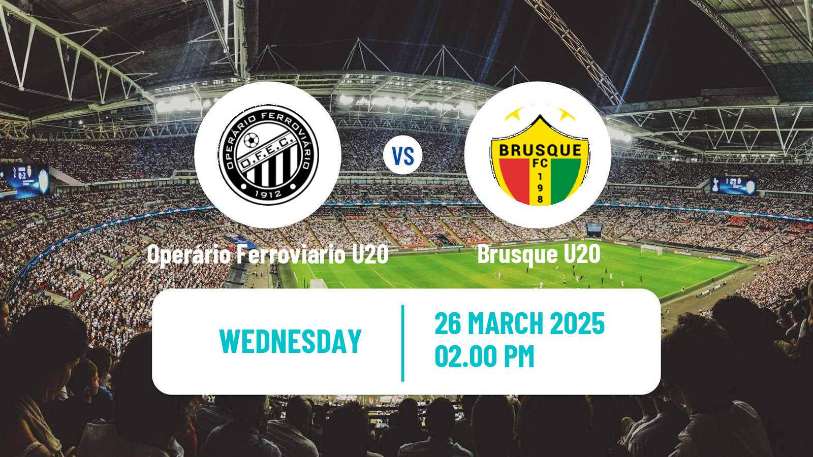 Soccer Brasileiro U20 B Operário Ferroviario U20 - Brusque U20