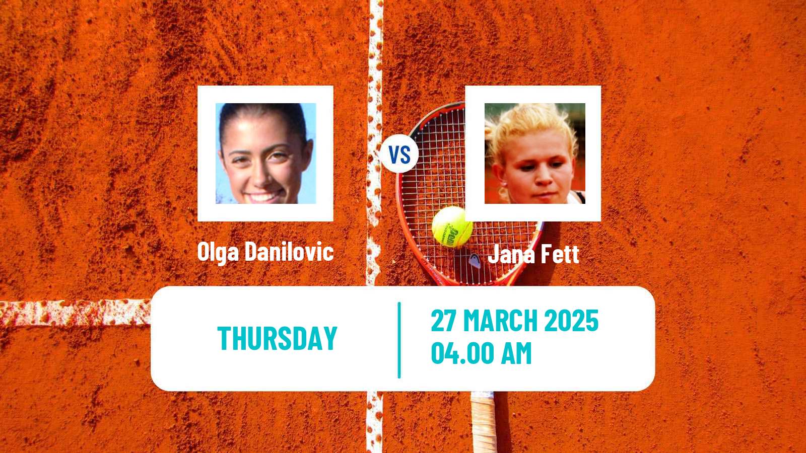 Tennis Antalya 2 Challenger Women Olga Danilovic - Jana Fett