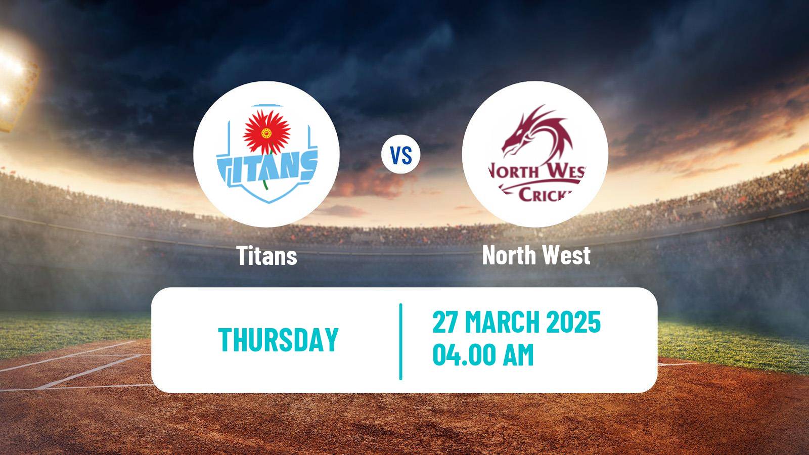 Cricket CSA 4-Day Franchise Series Titans - North West