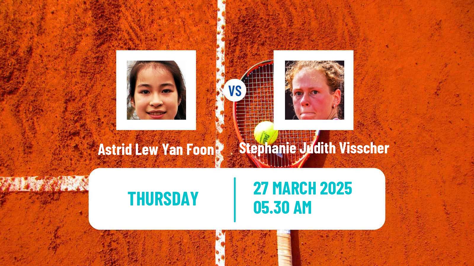 Tennis ITF W50 Bujumbura Women Astrid Lew Yan Foon - Stephanie Judith Visscher
