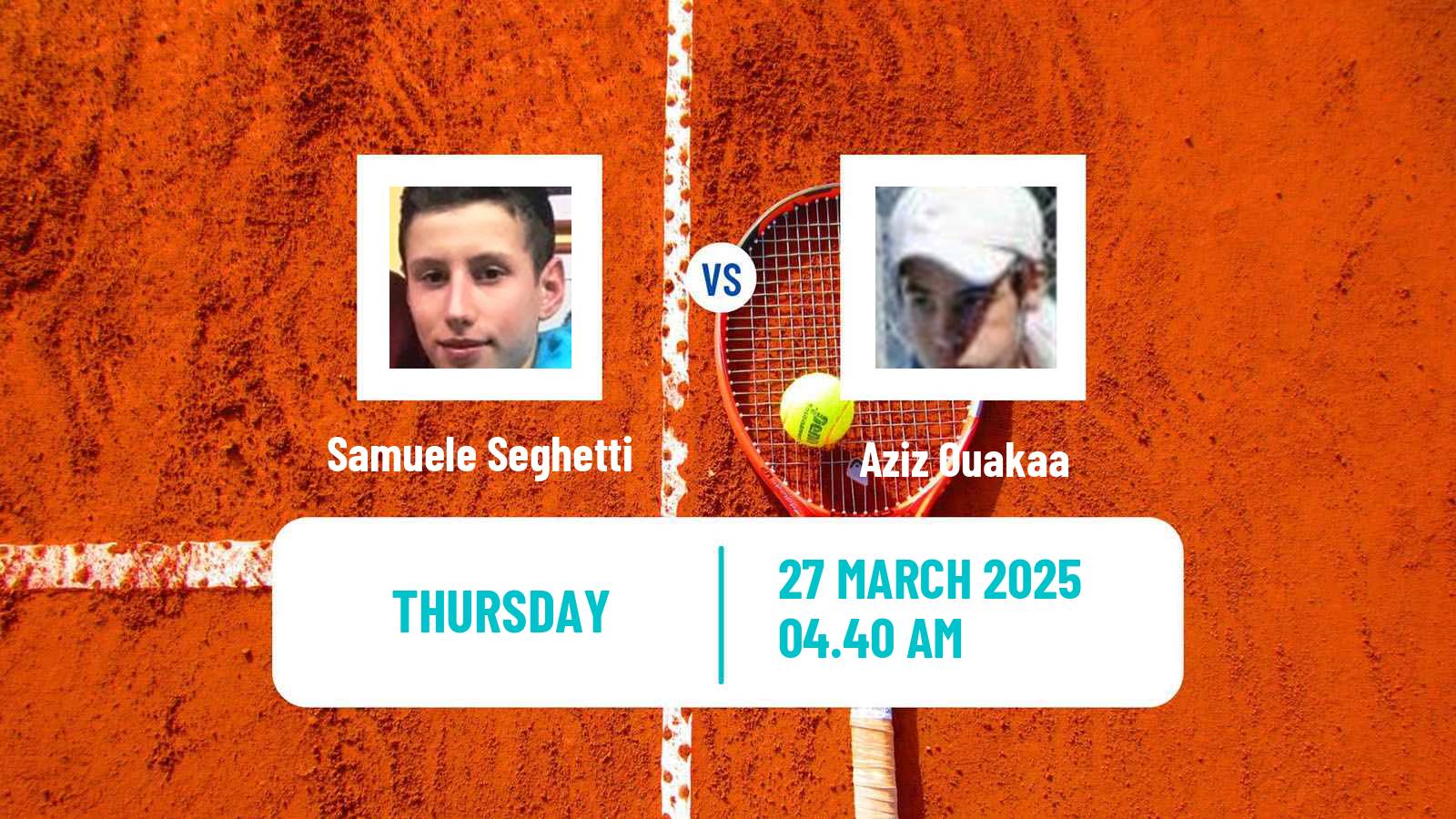 Tennis ITF M15 Monastir 12 Men Samuele Seghetti - Aziz Ouakaa