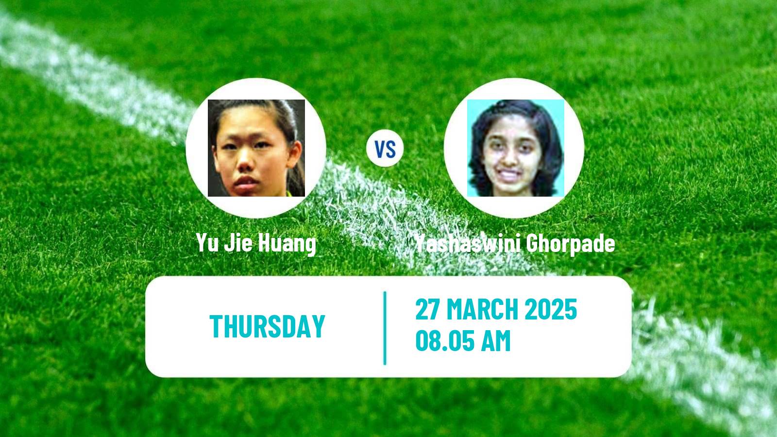 Table tennis Wtt Star Contender Chennai Women Yu Jie Huang - Yashaswini Ghorpade