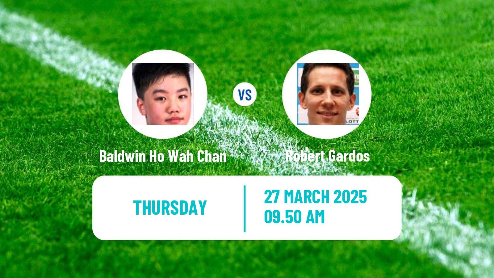 Table tennis Wtt Star Contender Chennai Men Baldwin Ho Wah Chan - Robert Gardos