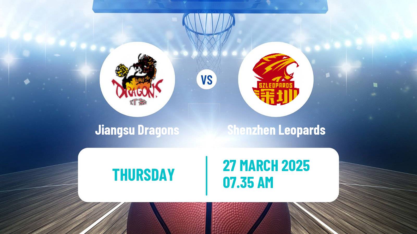 Basketball CBA Jiangsu Dragons - Shenzhen Leopards
