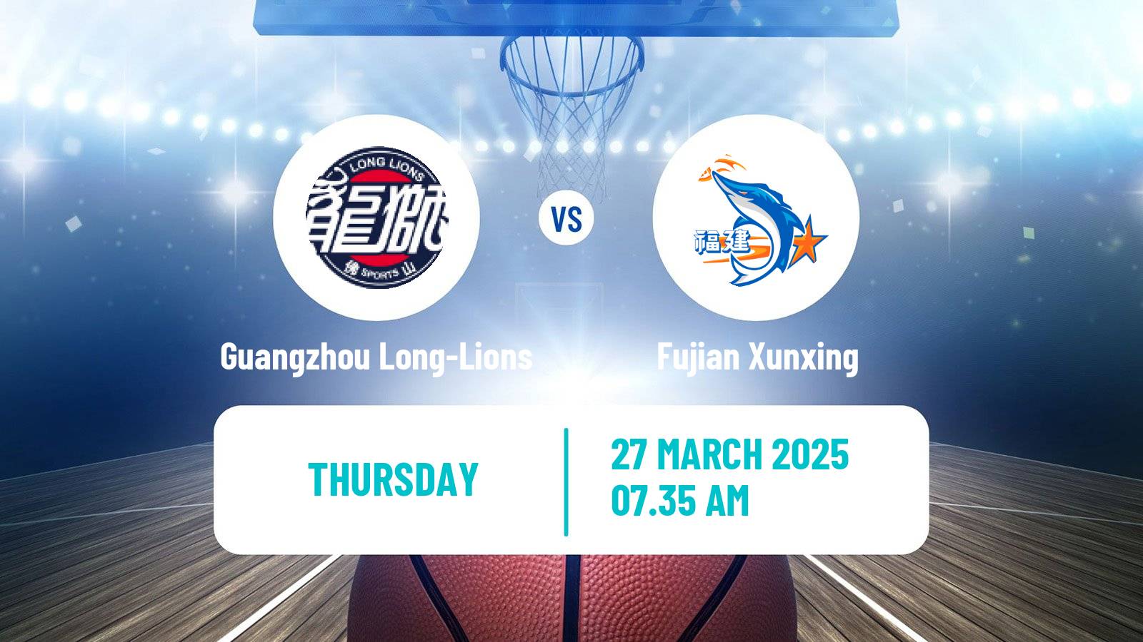 Basketball CBA Guangzhou Long-Lions - Fujian Xunxing