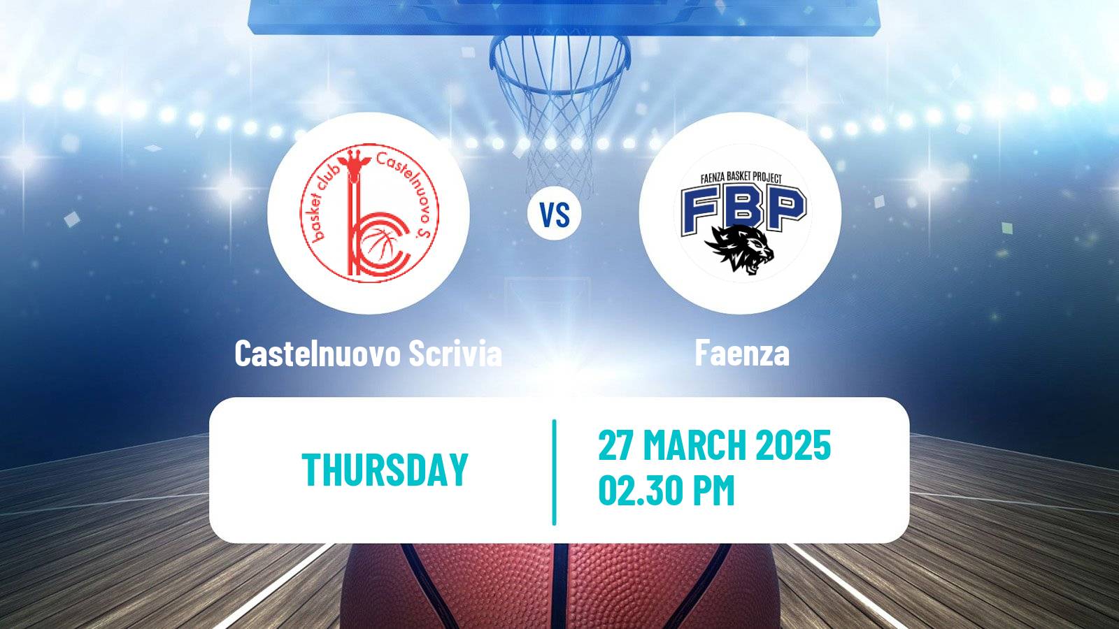 Basketball Italian Serie A1 Basketball Women Castelnuovo Scrivia - Faenza