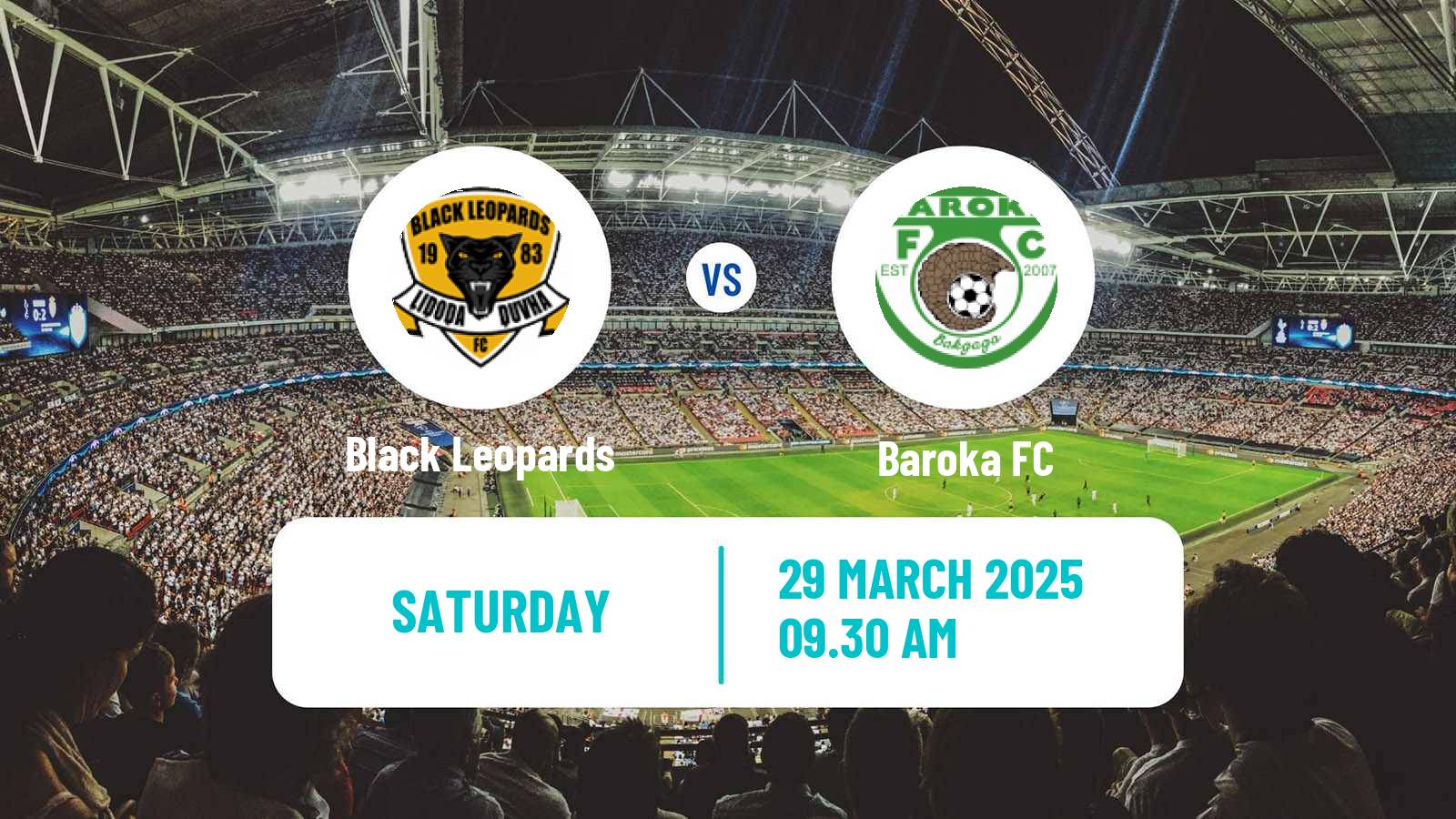 Soccer South African First Division Black Leopards - Baroka