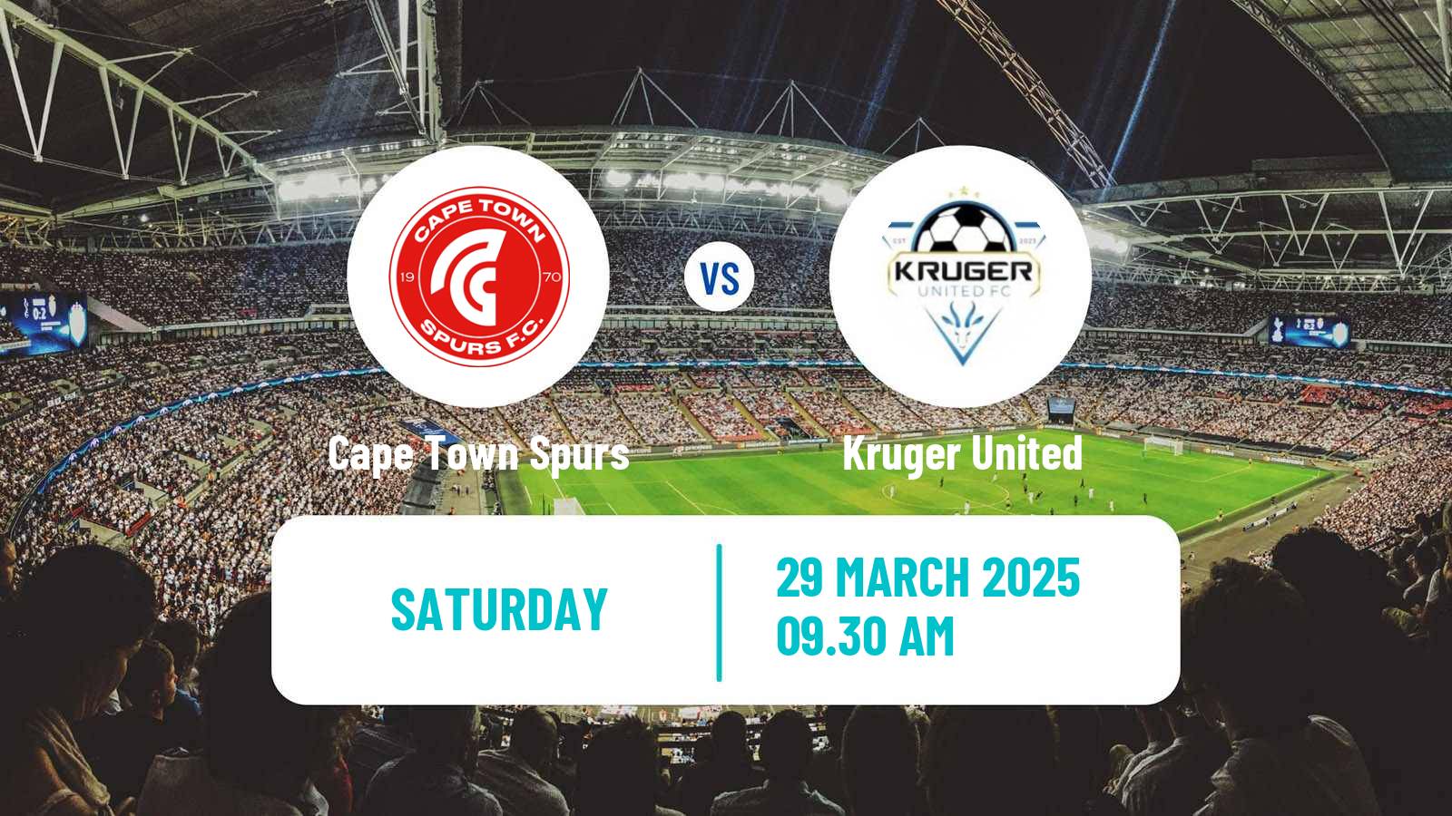 Soccer South African First Division Cape Town Spurs - Kruger United