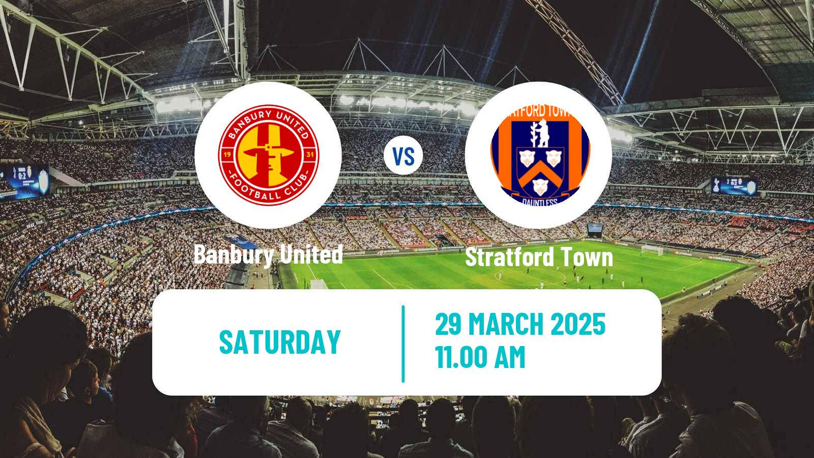 Soccer English Southern League Central Division Banbury United - Stratford Town