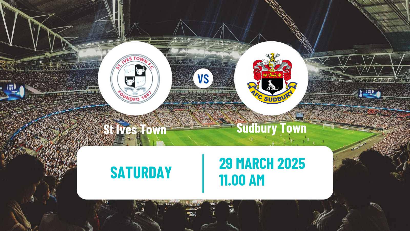Soccer English Southern League Central Division St Ives Town - Sudbury Town