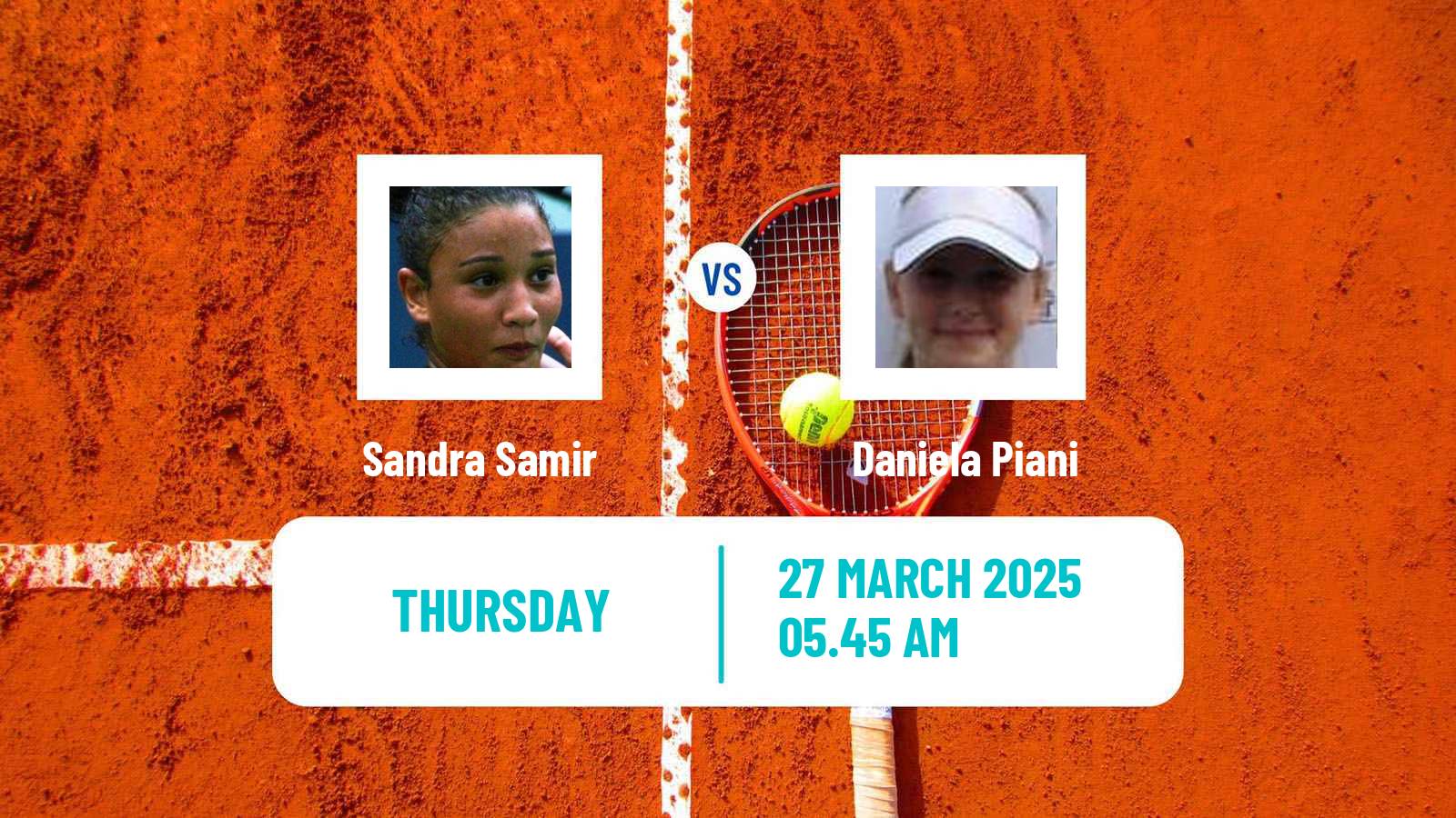 Tennis ITF W15 Sharm Elsheikh 9 Women Sandra Samir - Daniela Piani