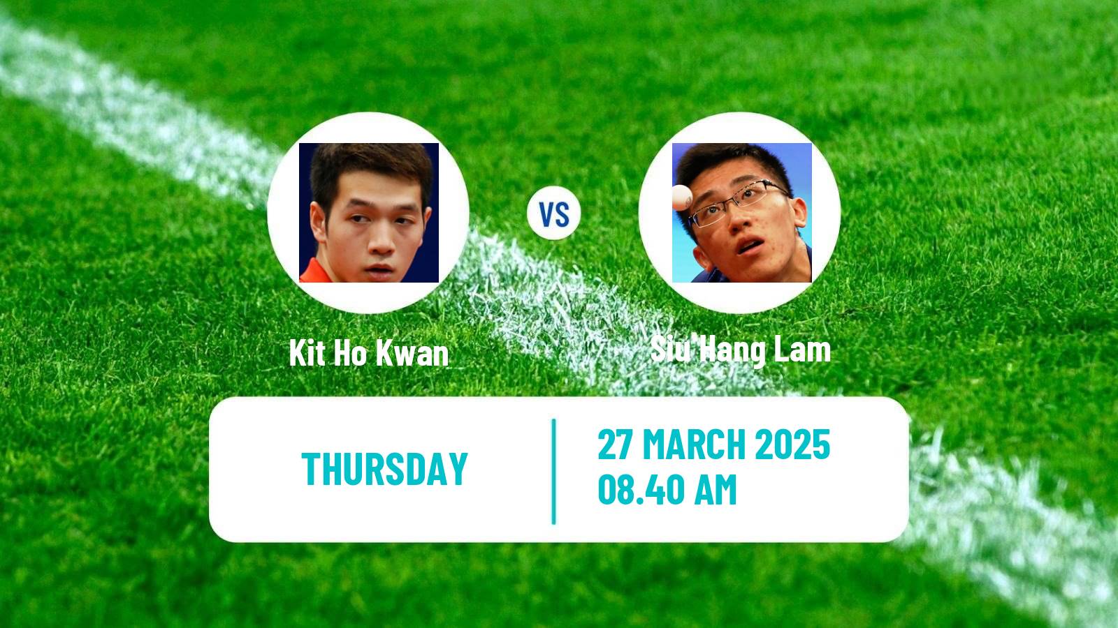 Table tennis Wtt Star Contender Chennai Men Kit Ho Kwan - Siu Hang Lam