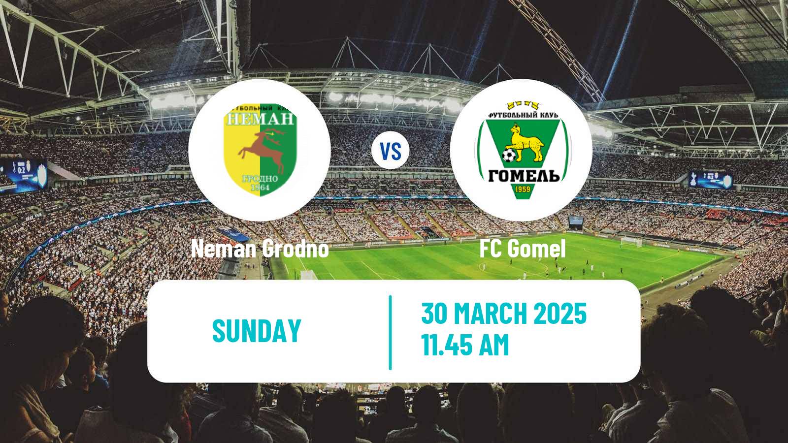 Soccer Belarusian Vysshaya Liga Neman Grodno - Gomel