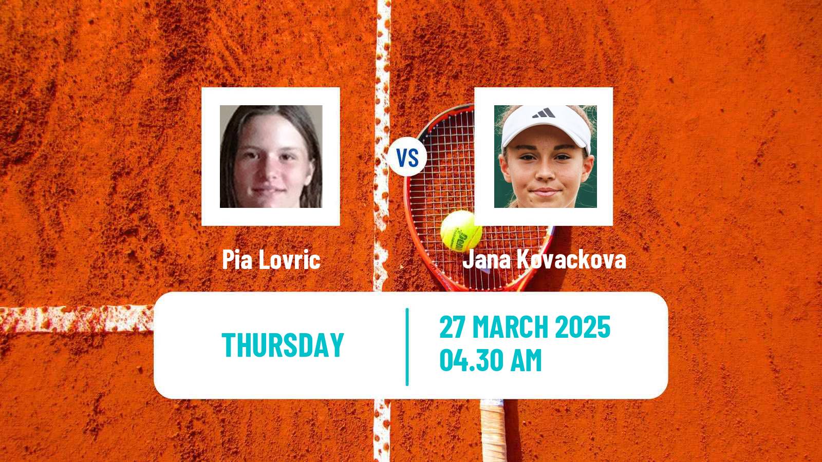 Tennis ITF W35 Antalya 4 Women Pia Lovric - Jana Kovackova