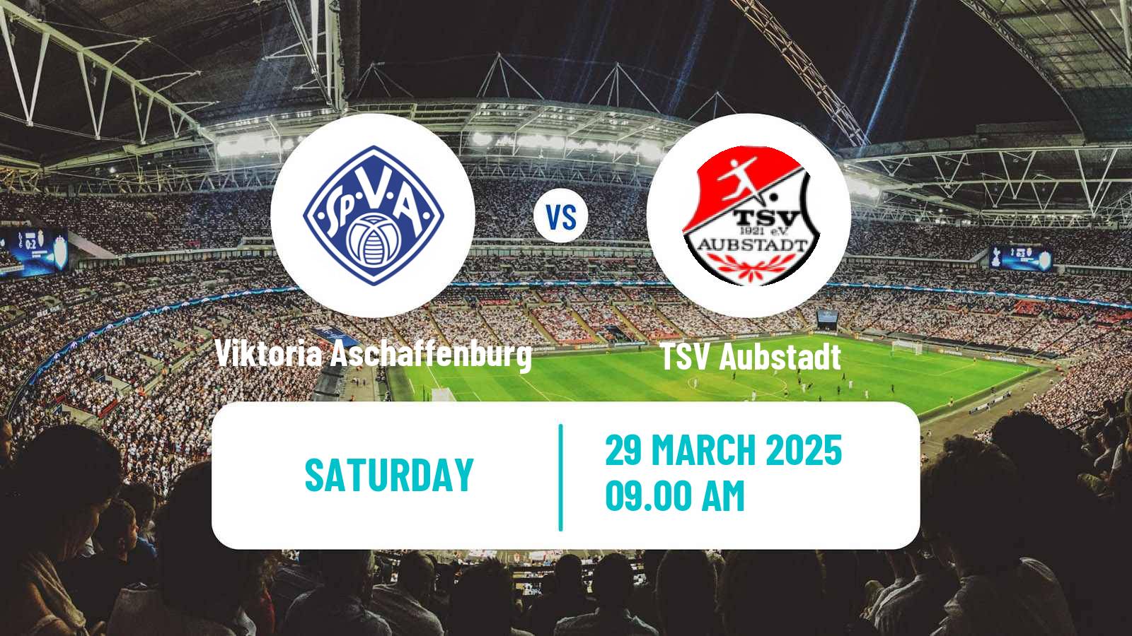 Soccer German Regionalliga Bayern Viktoria Aschaffenburg - Aubstadt