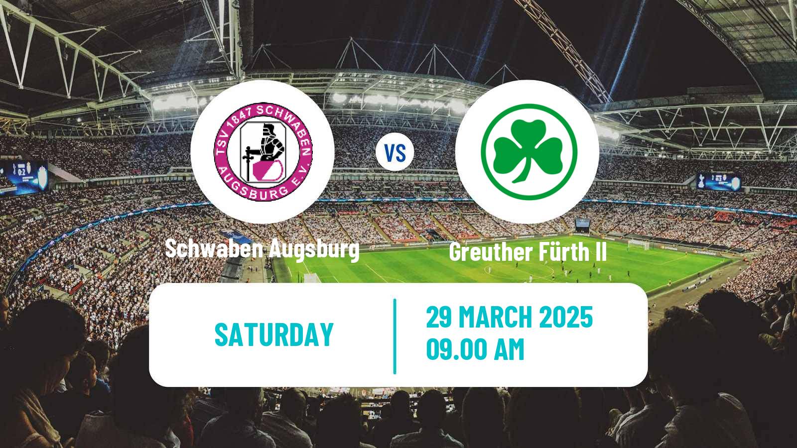 Soccer German Regionalliga Bayern Schwaben Augsburg - Greuther Fürth II