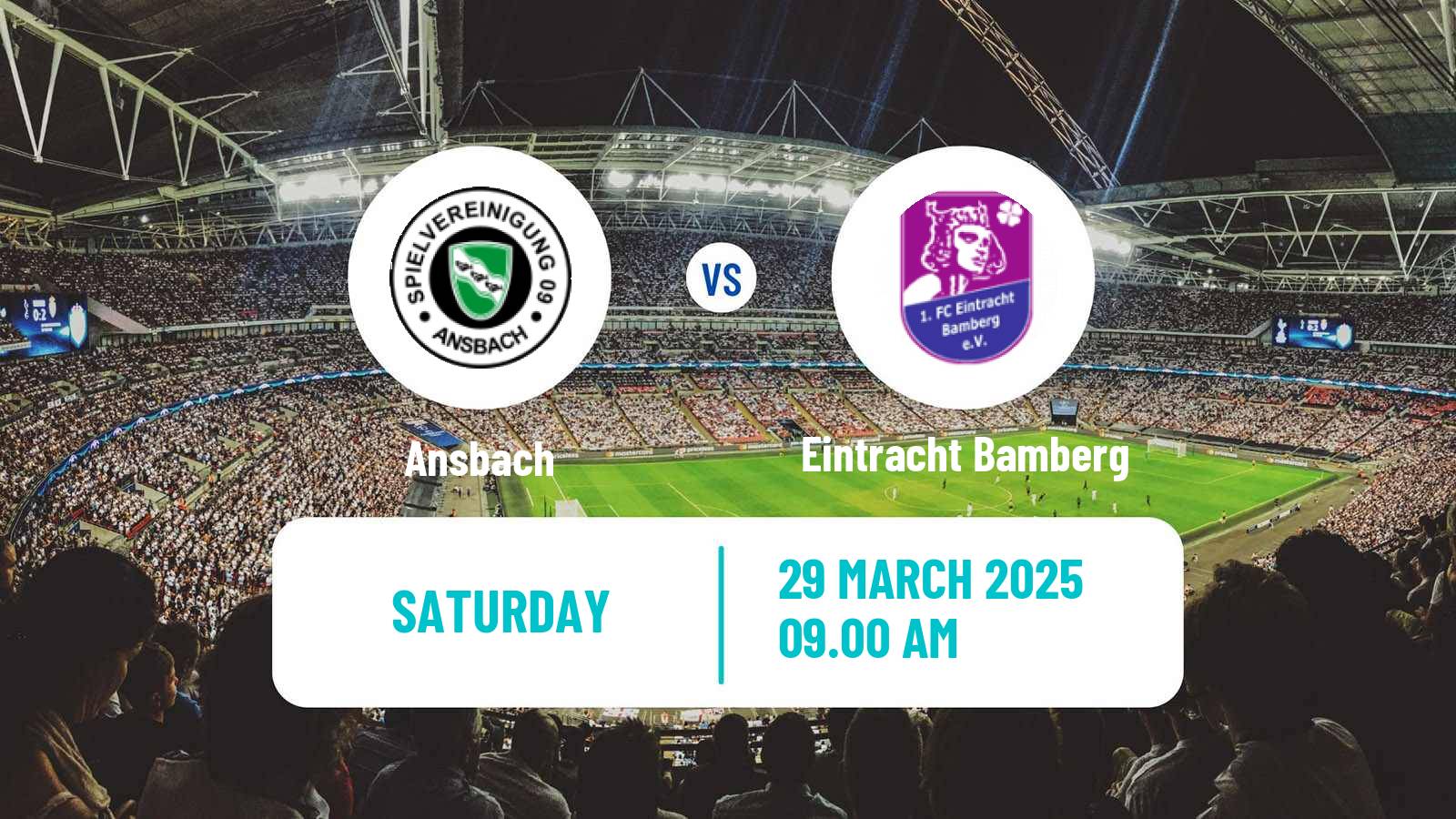 Soccer German Regionalliga Bayern Ansbach - Eintracht Bamberg