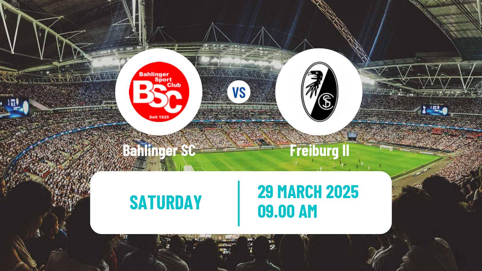 Soccer German Regionalliga Sudwest Bahlinger - Freiburg II