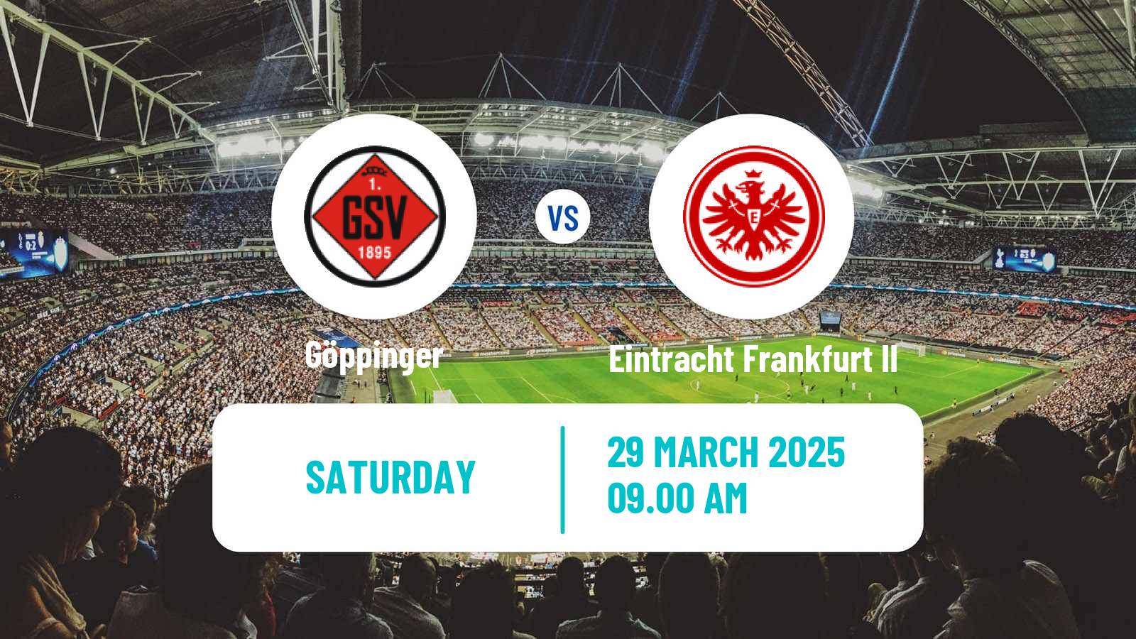 Soccer German Regionalliga Sudwest Göppinger - Eintracht Frankfurt II