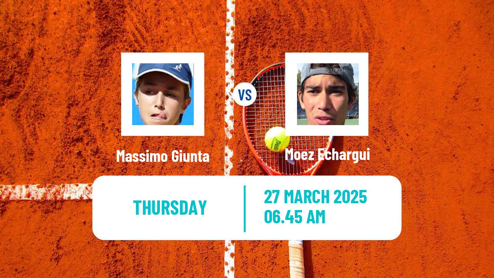 Tennis ITF M15 Monastir 12 Men Massimo Giunta - Moez Echargui
