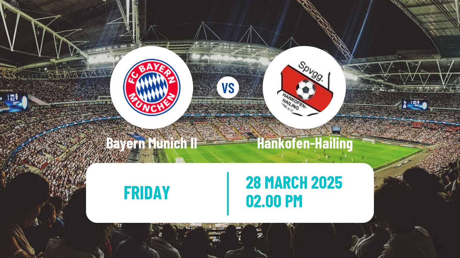Soccer German Regionalliga Bayern Bayern Munich II - Hankofen-Hailing