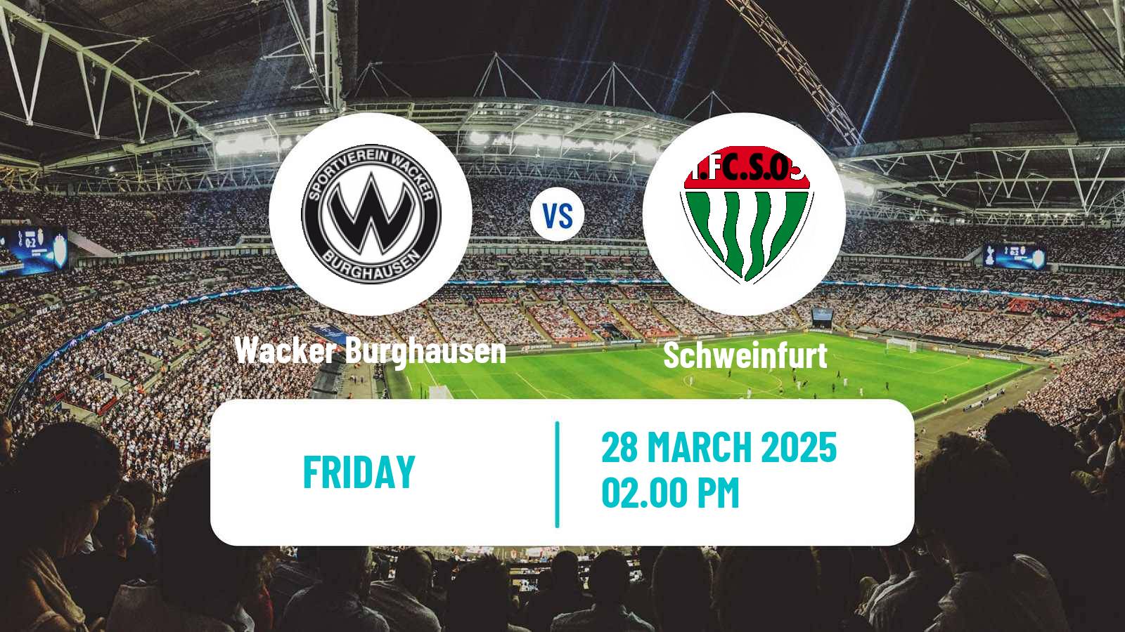 Soccer German Regionalliga Bayern Wacker Burghausen - Schweinfurt