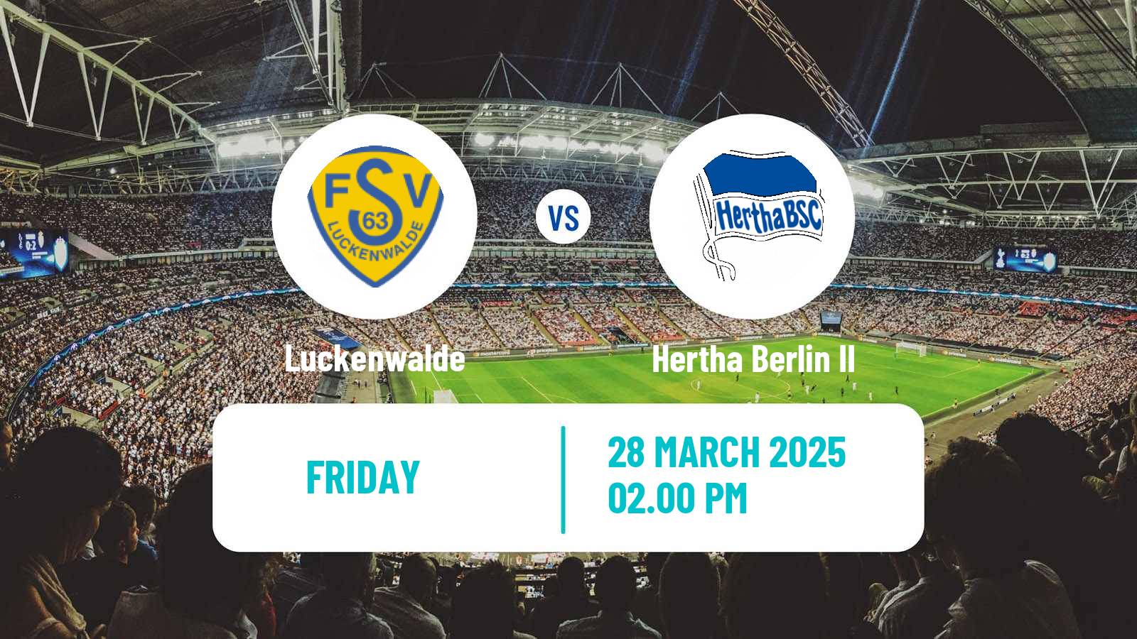 Soccer German Regionalliga Nordost Luckenwalde - Hertha Berlin II
