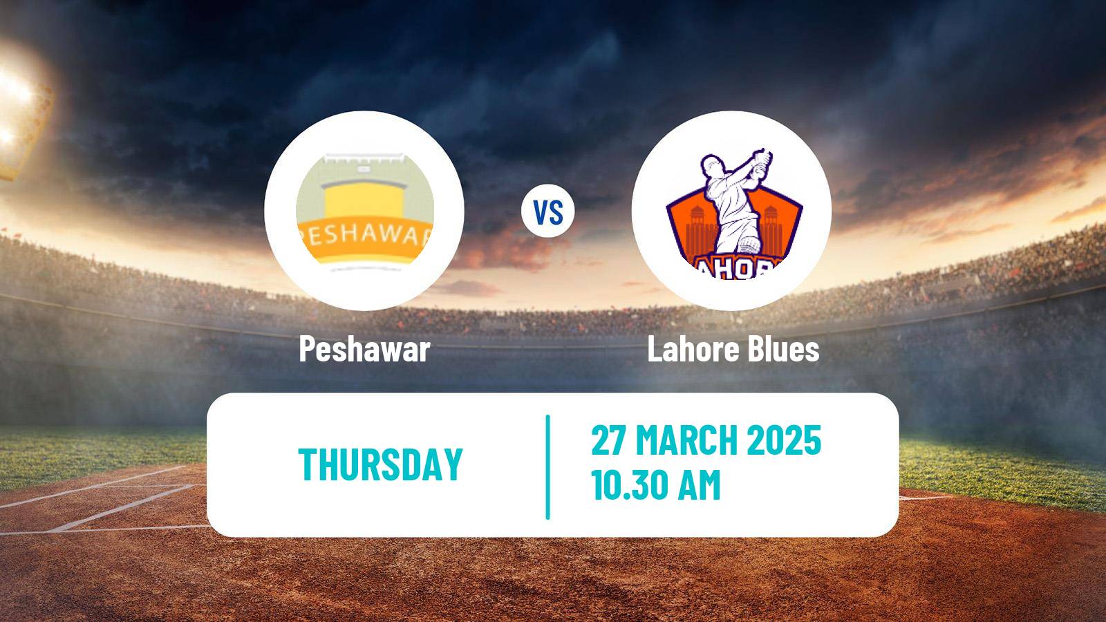 Cricket Pakistan T-20 Cup Peshawar - Lahore Blues