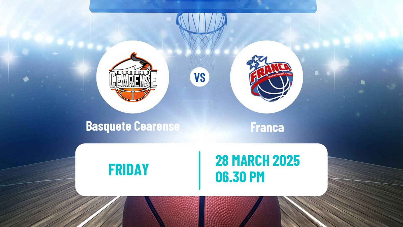 Basketball Brazilian NBB Basquete Cearense - Franca