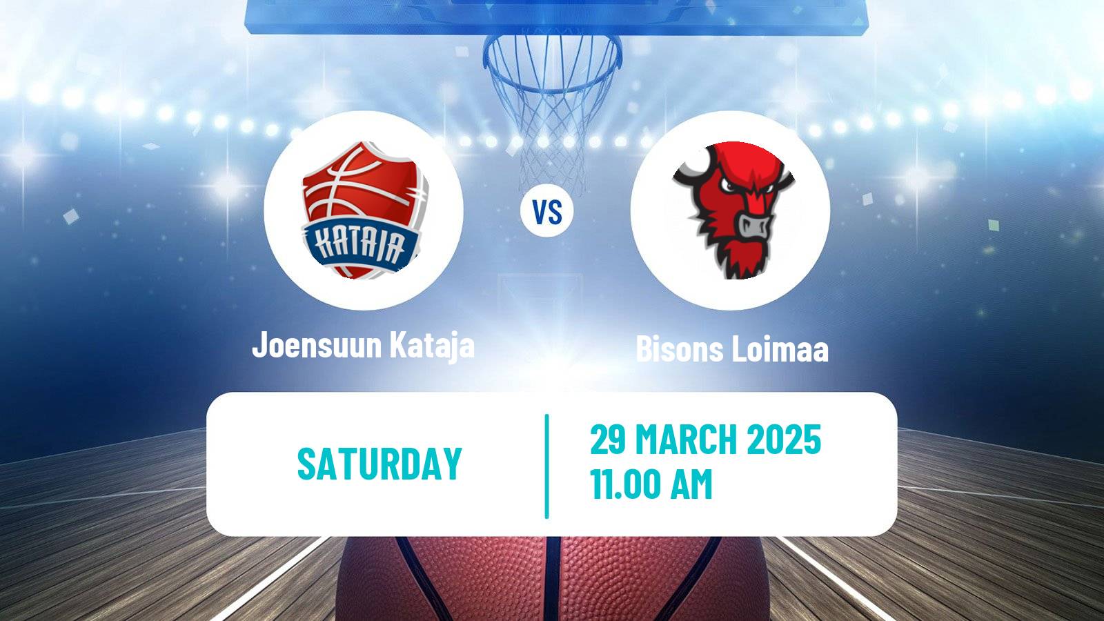 Basketball Finnish Korisliiga Joensuun Kataja - Bisons Loimaa