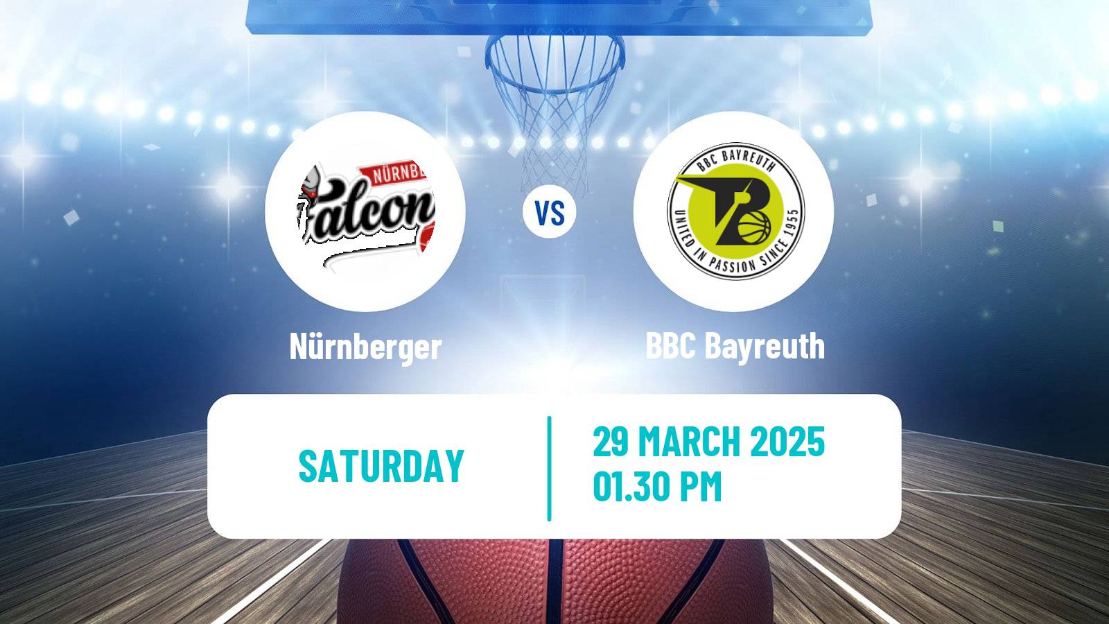 Basketball German Pro A Basketball Nürnberger - BBC Bayreuth