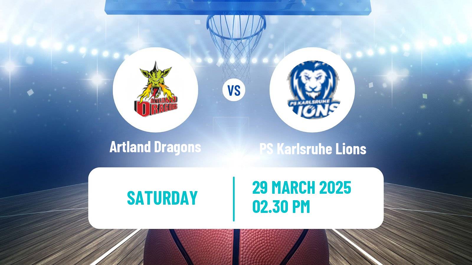 Basketball German Pro A Basketball Artland Dragons - PS Karlsruhe Lions