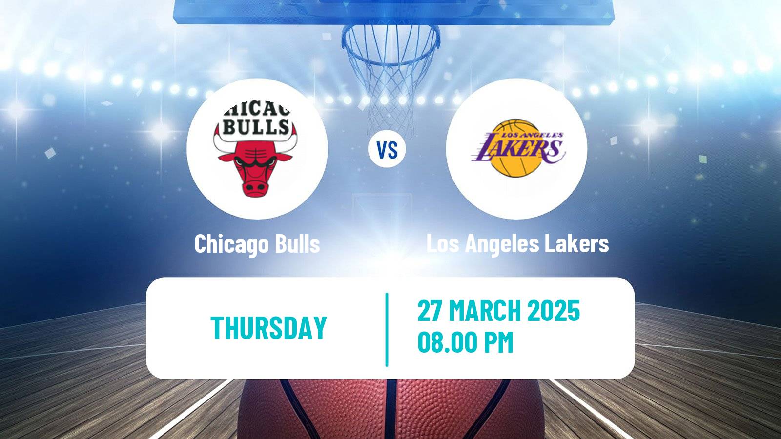 Basketball NBA Chicago Bulls - Los Angeles Lakers