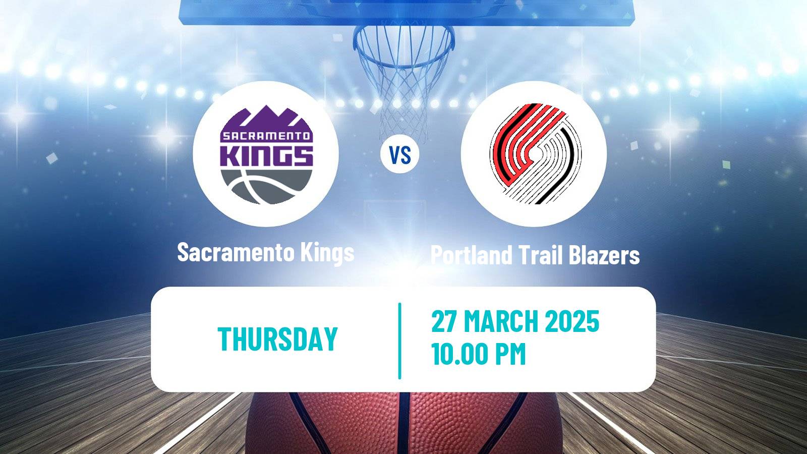 Basketball NBA Sacramento Kings - Portland Trail Blazers