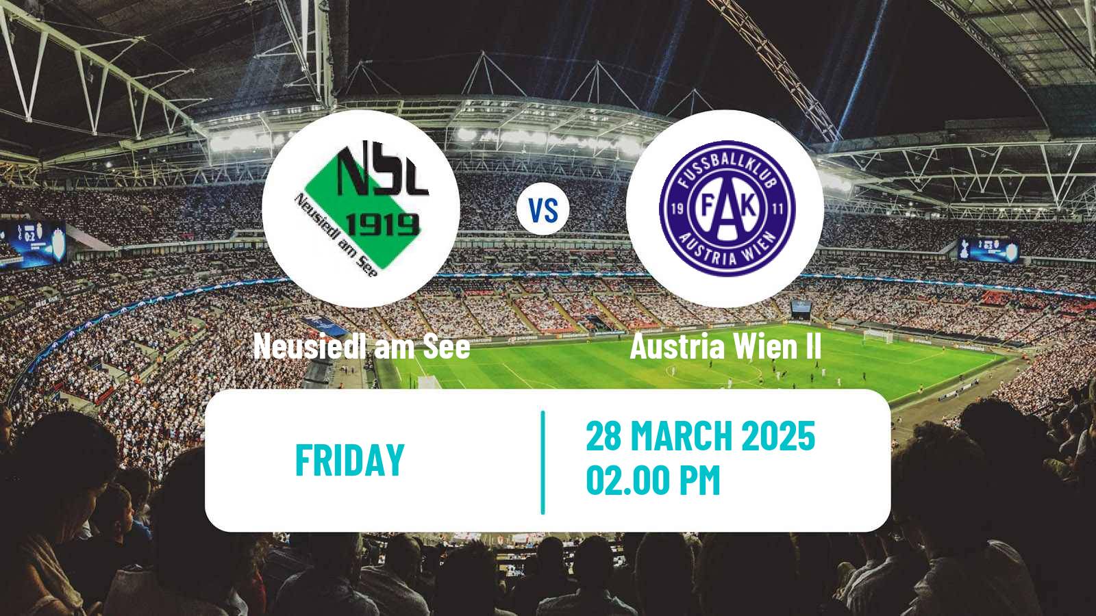 Soccer Austrian Regionalliga East Neusiedl am See - Austria Wien II