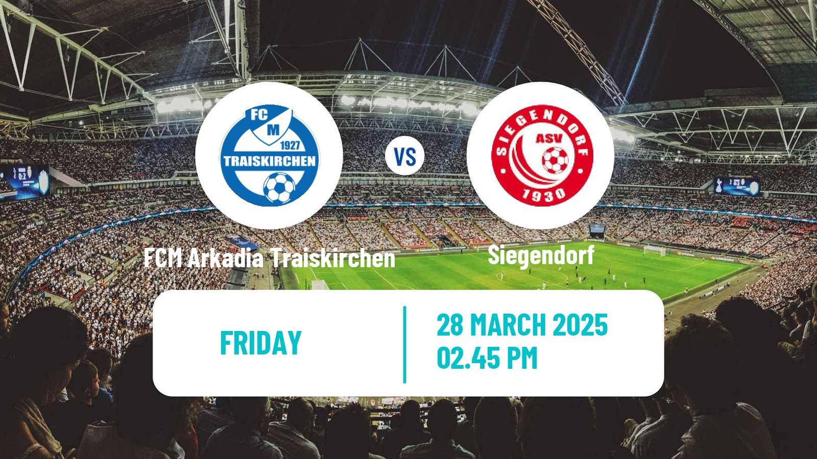 Soccer Austrian Regionalliga East FCM Arkadia Traiskirchen - Siegendorf