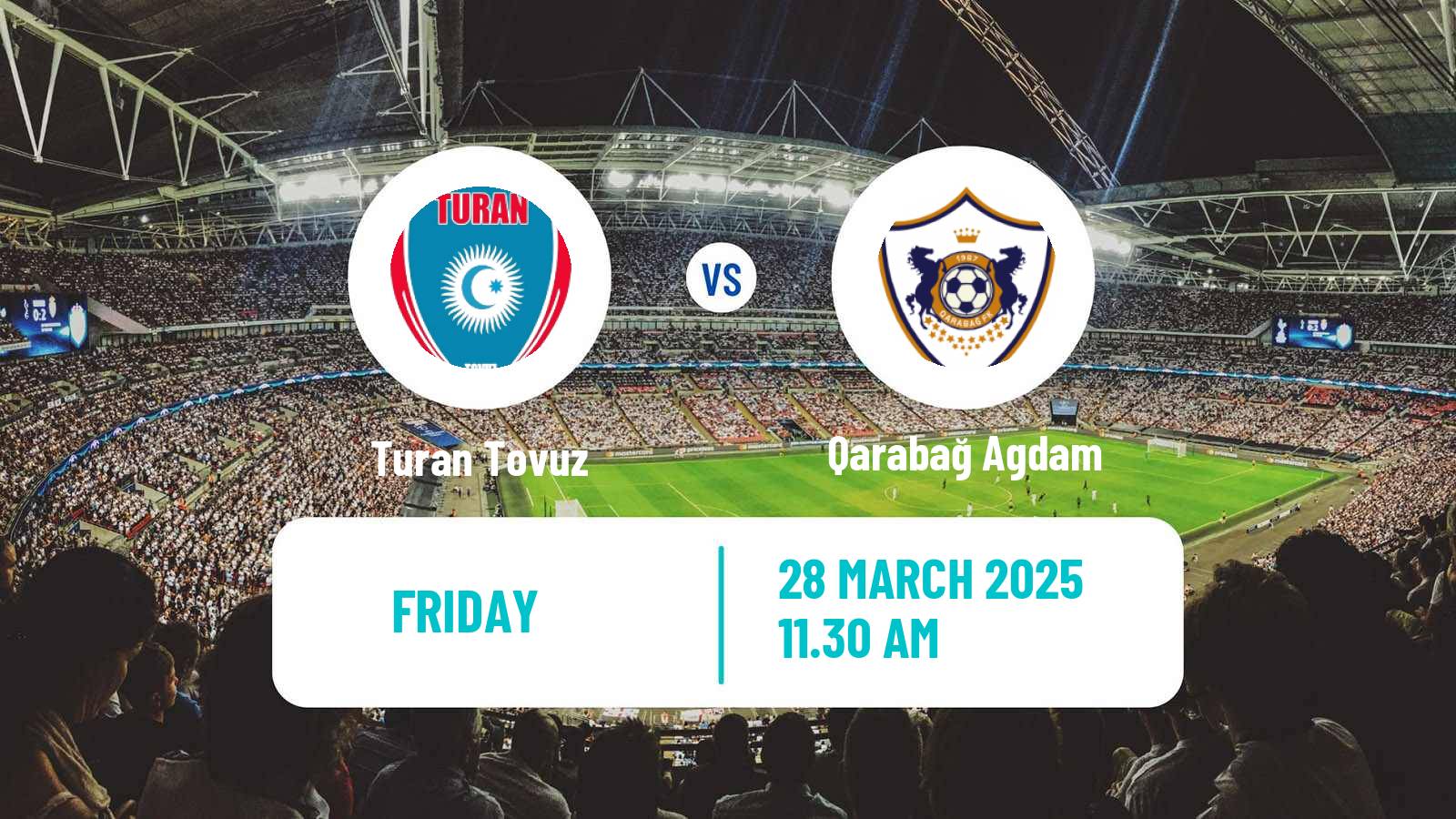 Soccer Azerbaijan Premier League Turan Tovuz - Qarabağ Agdam