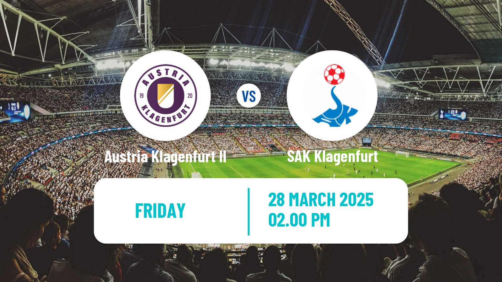 Soccer Austrian Landesliga Karnten Austria Klagenfurt II - SAK Klagenfurt