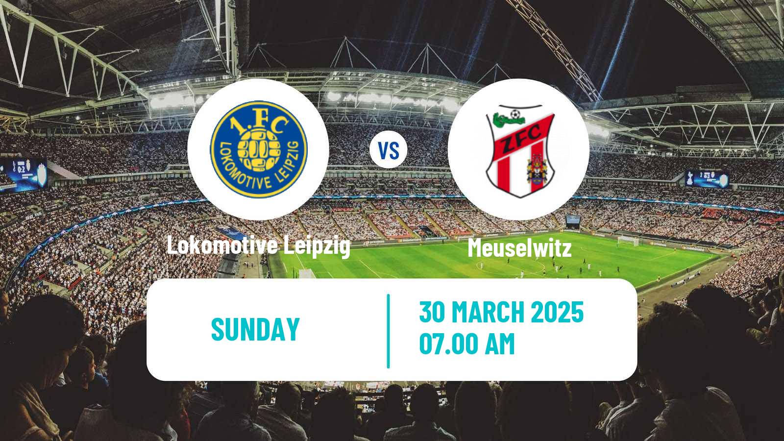 Soccer German Regionalliga Nordost Lokomotive Leipzig - Meuselwitz