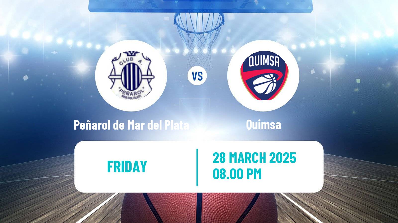 Basketball Argentinian LNB Peñarol de Mar del Plata - Quimsa