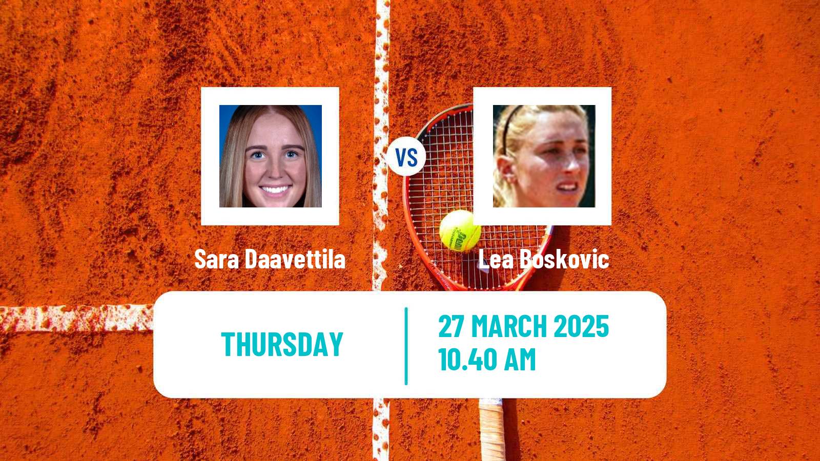 Tennis ITF W50 Santo Domingo 2 Women Sara Daavettila - Lea Boskovic