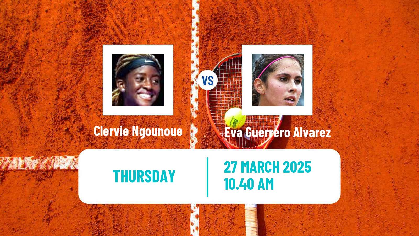 Tennis ITF W50 Santo Domingo 2 Women Clervie Ngounoue - Eva Guerrero Alvarez