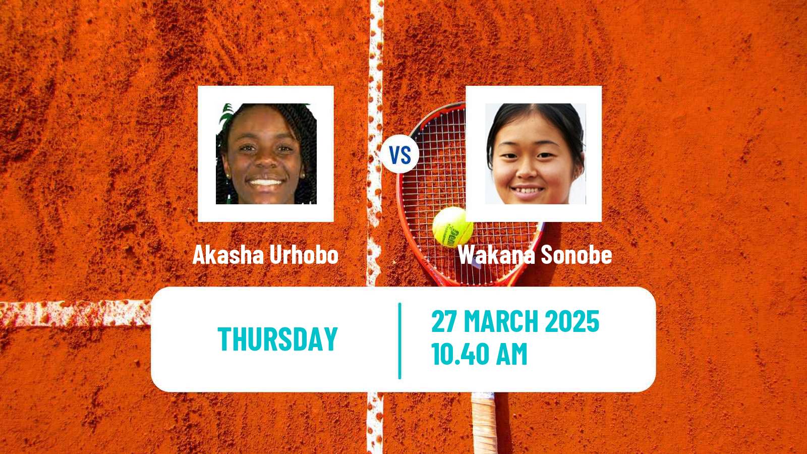 Tennis ITF W50 Santo Domingo 2 Women Akasha Urhobo - Wakana Sonobe