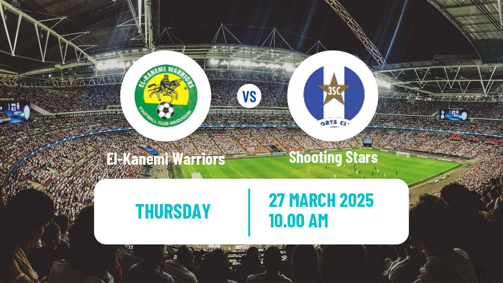 Soccer Nigerian Premier League El-Kanemi Warriors - Shooting Stars