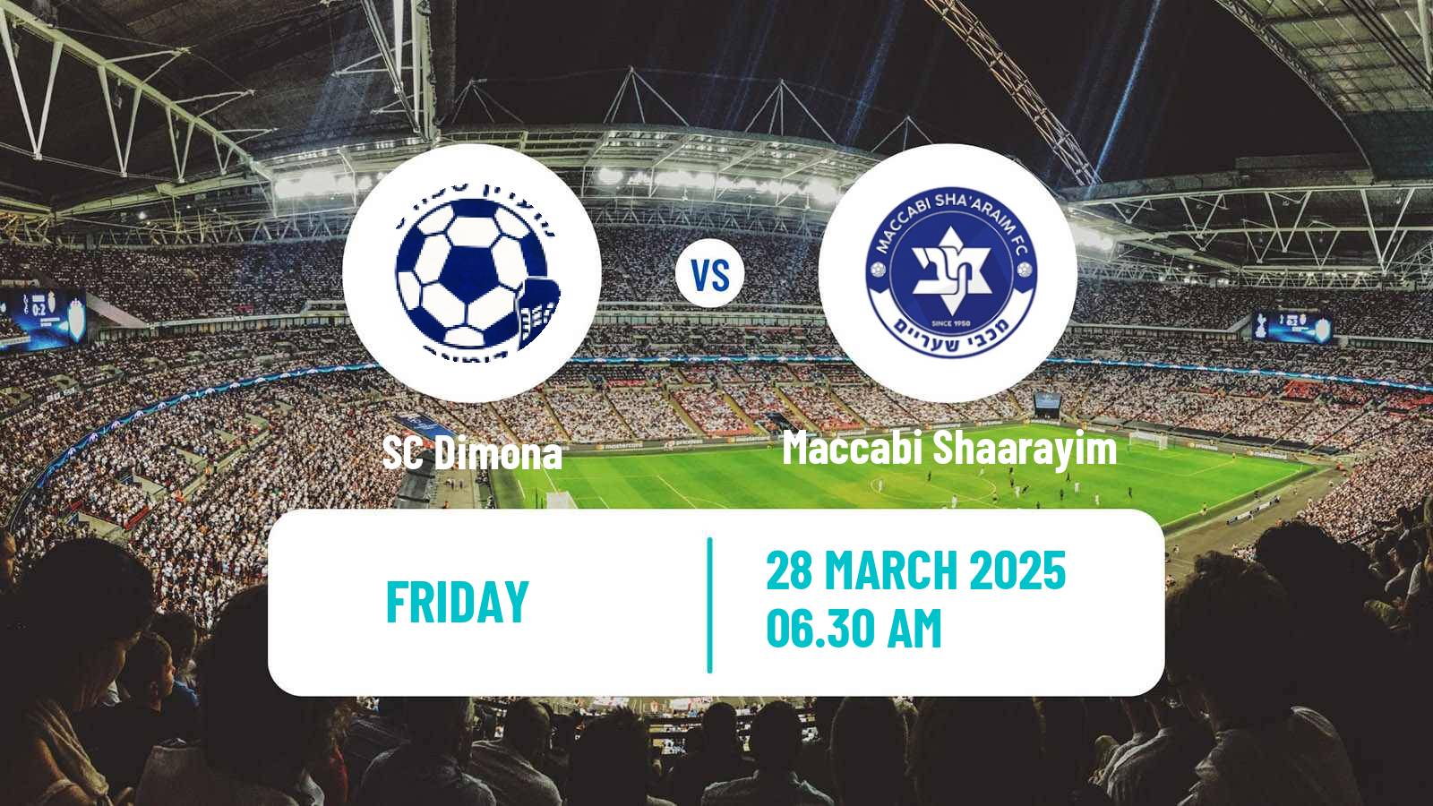 Soccer Israeli Liga Alef South Dimona - Maccabi Shaarayim